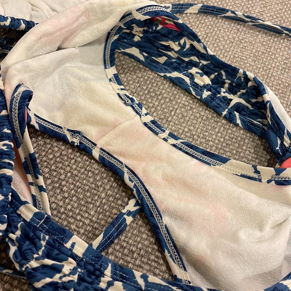 MAYA SWIMWEAR Aruba Blue and White Print Bikini Set - Picture 6 of 8